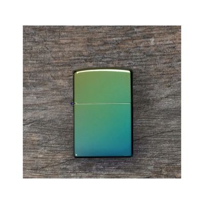 Зажигалка ZIPPO Classic с покрытием High Polish Teal, латунь/сталь, зелёная, глянцевая, 38x13x57 мм-5