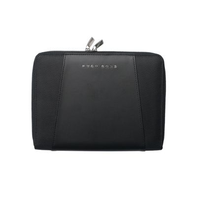 Папка для участника конференции формата А5 Keystone Black. Hugo Boss-3