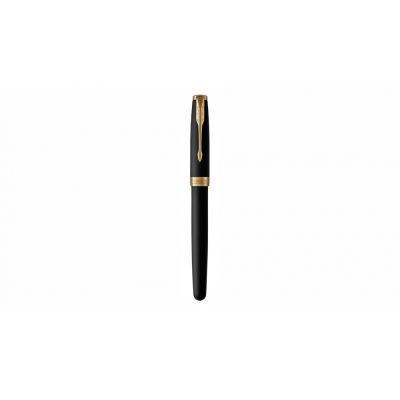 Ручка роллер Parker Sonnet  Matte Black GT, стержень: F, цвет чернил: black, в подарочной упаковке-2