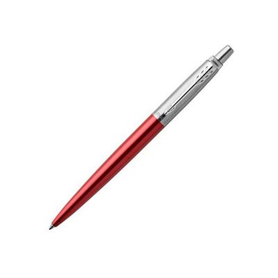 Шариковая ручка Parker Jotter Essential, Kensington Red CT, стержень: M, цвет чернил : blue или blac-0