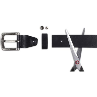 Ремень KLONDIKE Creek, односторонний, натуральная воловья кожа, цвет тёмно-коричневый, 130 х 4 см-6