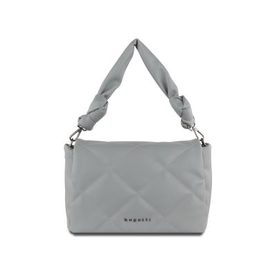 Сумка наплечная женская BUGATTI Cara, серая, полиуретан, 31х7,5х20 см, 4 л-1