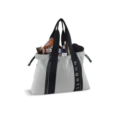 Сумка-шоппер женская BUGATTI Ambra, серо-черный цвет, хлопок/полиэстер, 45х10х34 см-4