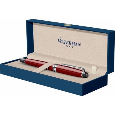 Перьевая ручка Waterman Expert Dark Red Lacquer CT Black, перо: M, цвет чернил: blue.-6