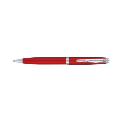 Ручка шариковая Pierre Cardin GAMME Classic с поворотным механизмом, красный матовый/серебро-1