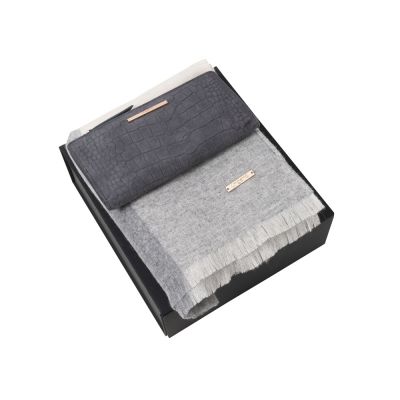 Подарочный набор: шарф шерстяной, кошелек дамский. Ungaro-0