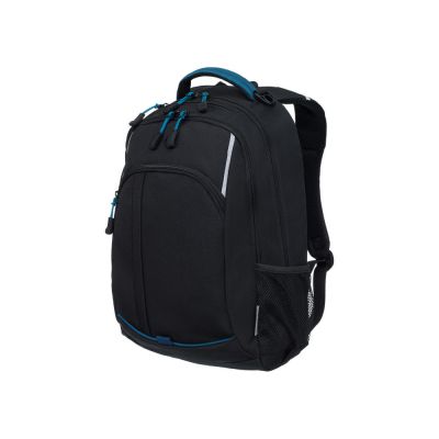 Рюкзак TORBER ROCKIT с отделением для ноутбука 15.6, чёрный/синий, нейлон, 32 х 14 х 50 см, 22л-0