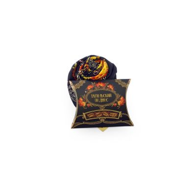 Платок Тагильский поднос, черный-7