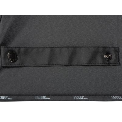 Зонт-трость полуавтоматический Ferre Milano, черный-9