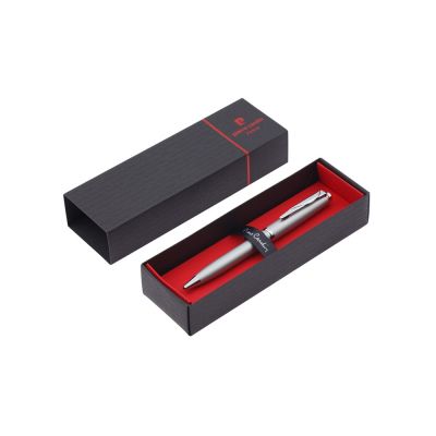 Ручка шариковая Pierre Cardin GAMME Classic с поворотным механизмом, серебряный матовый/серебро-5