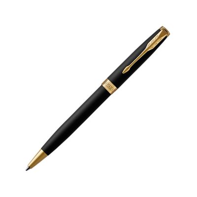 Ручка шариковая Parker Sonnet Core Matte Black GT, черный/золотистый-0