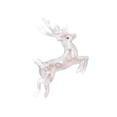 Елочные игрушки ( Снегирь+ Олень+ Ель) Розовый кварц-7