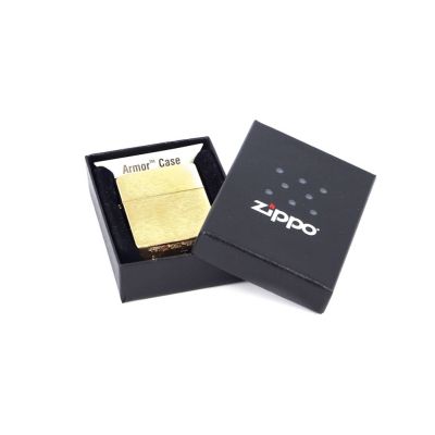 Зажигалка ZIPPO Armor™ с покрытием Brushed Brass, латунь/сталь, золотистая, матовая, 38x13x57 мм-4