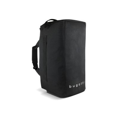Сумка спортивная BUGATTI Blanc Delight, чёрная, нейлон RPET600D/тарпаулин/полиэстер, 47х23х28 см-4
