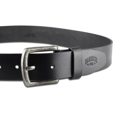 Ремень KLONDIKE Creek, односторонний, натуральная воловья кожа, цвет тёмно-коричневый, 130 х 4 см-2