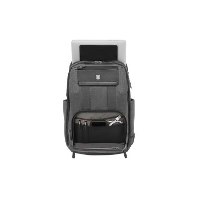 Рюкзак VICTORINOX Architecture Urban 2 Deluxe Backpack 15, серый, полиэстер/кожа, 31x23x46 см, 23 л-15