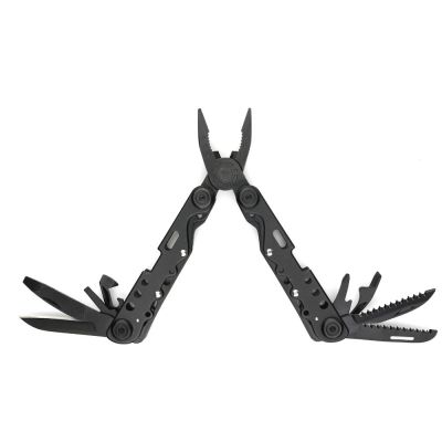 Мультитул Stinger, 105x40 мм, 13 функций, сталь, чёрный, в комплекте нейлоновый чехол-0