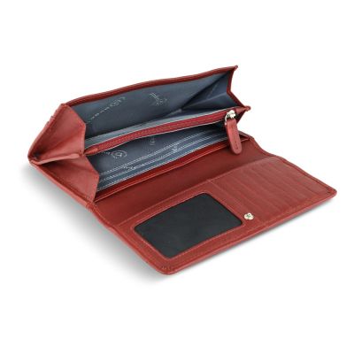 Кошелёк женский BUGATTI Banda, с защитой данных RFID, красный, кожа/полиэстер, 18,5х2,5х9,5 см-3