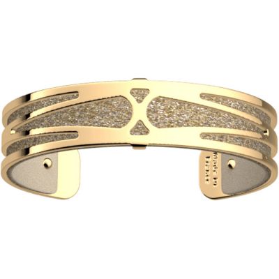 Браслет-бэнгл из латуни с гальваническим покрытием жёлтым золотом, 14мм-0