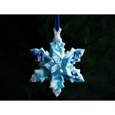 Елочные игрушки (Снежинка) Содалит-3