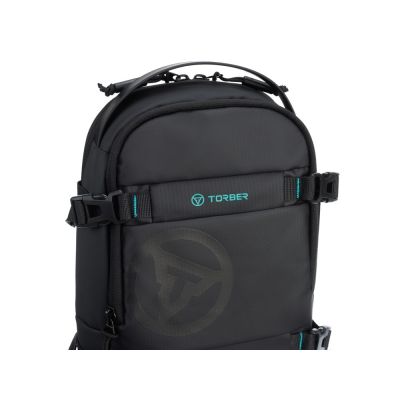 Рюкзак на одно плечо TORBER Xtreme, чёрный, 20 х 8 х 31 см, 5л-8