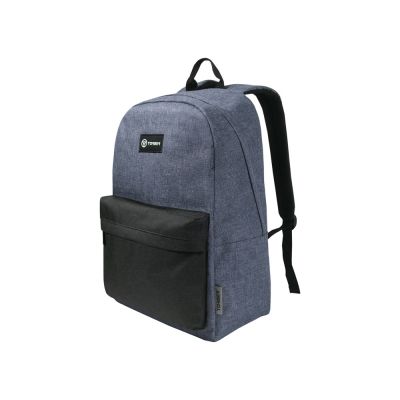 Рюкзак TORBER GRAFFI, серый с карманом черного цвета, полиэстер меланж, 42 х 29 x 19 см-1