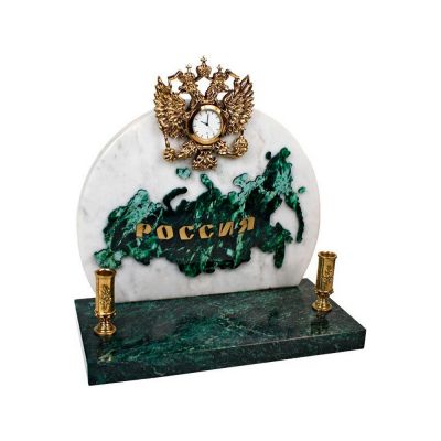 Часы Россия, зеленый/золотистый-0