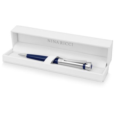 Ручка шариковая Nina Ricci модель Legende Burgundy, красный/серебристый-6