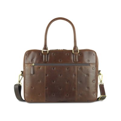 Сумка Mano Don Leon, натуральная кожа в коричневом цвете, 42 х 30 х 11,5 см-1