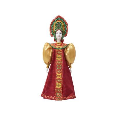 Подарочный набор: кукла фарфоровая, чай Малина с мятой, красный-4