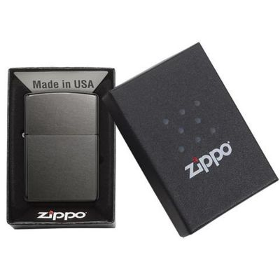 Зажигалка ZIPPO Classic с покрытием Gray Dusk , латунь/сталь, серая, матовая, 38x13x57 мм-4