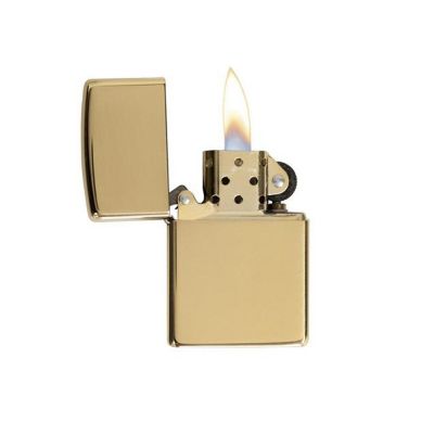 Зажигалка ZIPPO Classic с покрытием High Polish Brass, латунь/сталь, золотистая, 38x13x57 мм-1