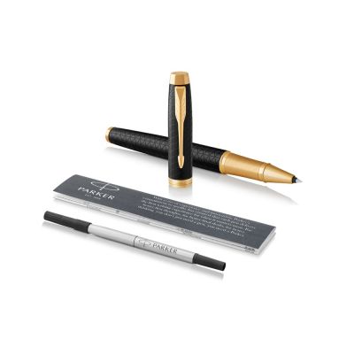 Ручка роллер Parker IM Premium Black GT, стержень: F, цвет чернил: black, в подарочной упаковке.-2