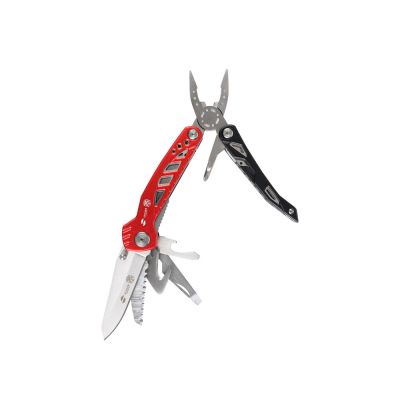 Мультитул Stinger, 105x30 мм, 11 функций, сталь/алюминий, красно-чёрный, в нейлоновом чехле-0