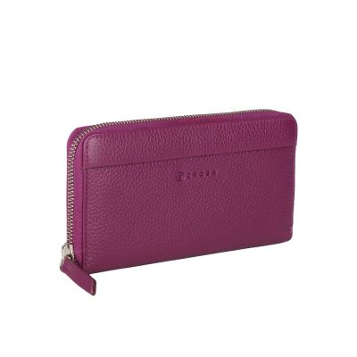 Кошелёк Cross Colors Plum, кожа наппа, фактурная, цвет сливовый-0