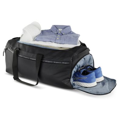 Сумка дорожная BUGATTI Blanc Delight, чёрная, нейлон RPET600D/тарпаулин/полиэстер, 67х32х29 см, 55 л-2