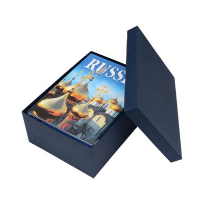 Набор Моя Россия: чайно-кофейная пара Матрешка, хохлома и книга Россия на англ. языке-6