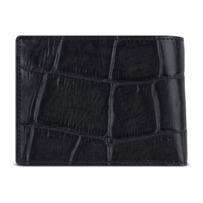 Портмоне BUGATTI Nevio, чёрный, воловья кожа/козья кожа/полиэстер, 12,5х2,5х9,3 см-4