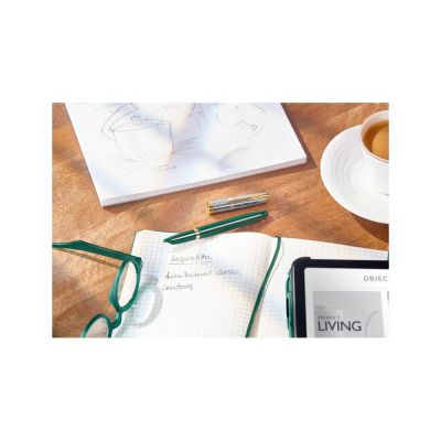 Перьевая ручка Parker 51 Premium Forest Green GT, перо: F чернила: Black,Blue, в подарочной упаковке-7