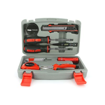 Набор инструментов Stinger, 13 инструментов, в пластиковом кейсе, 245х160x55 мм, серый-0