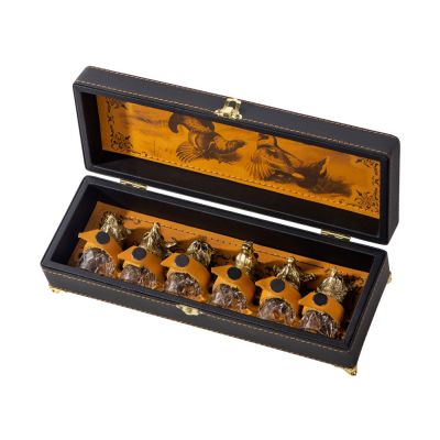 Подарочный набор Русская охота, темно-коричневый/рыжий-0