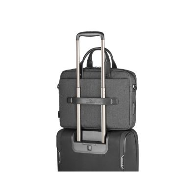 Портфель VICTORINOX Architecture Urban2 15 Briefcase 15'', серый, полиэстер/кожа, 42x13x31 см, 16 л-8