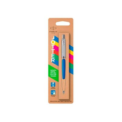 Шариковая ручка Parker Jotter ORIGINALS BLUE CT, стержень: M blue ЭКО-УПАКОВКА-2
