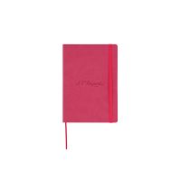 Блокнот Notebook , темно-розовая искусcтвенная кожа с логотипом Dupont , формат А 5, бумага: линованная