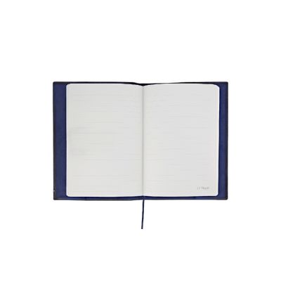 Обложка д/ежедневника, ATELIER, темно-синяя патин. теляч. кожа, логотип S.T. Dupont, формат А5-2