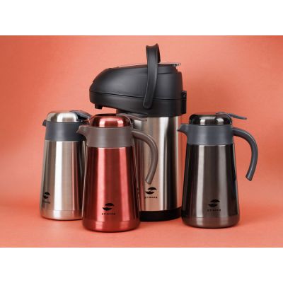 Термос с помпой Stinger, 3 л, широкий, нержавеющая сталь, серебристый, 24,4 х 17,5 х 37,2 см-6