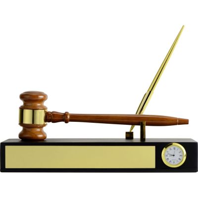 Настольный прибор Финансовый директор, коричневый/золотистый-3