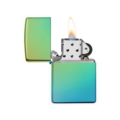 Зажигалка ZIPPO Classic с покрытием High Polish Teal, латунь/сталь, зелёная, глянцевая, 38x13x57 мм-4