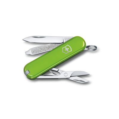 Нож-брелок VICTORINOX Classic SD Colors Smashed Avocado, 58 мм, 7 функций, салатовый-0