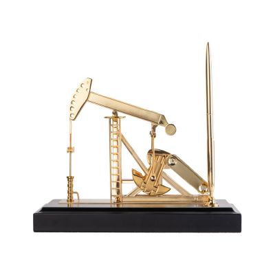 Настольный прибор Месторождение, золотистый/черный-2